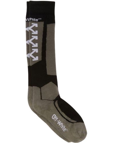 Off-White c/o Virgil Abloh Arrow Wool Blend Socks - Black