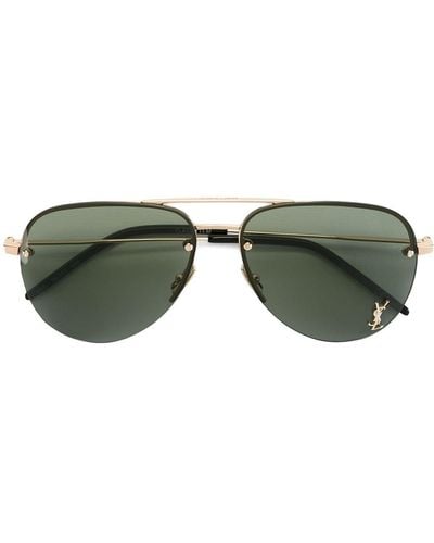 Saint Laurent Monogram M11 Sunglasses - Groen