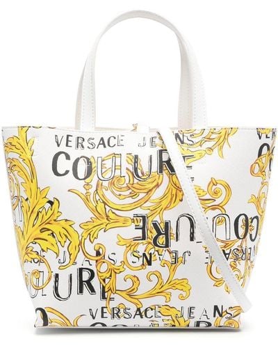 Versace Logo-print Tote Bag - White