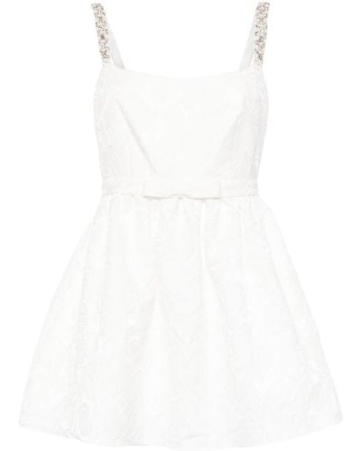 Sachin & Babi Serena Floral-embroidered Mini Dress - White