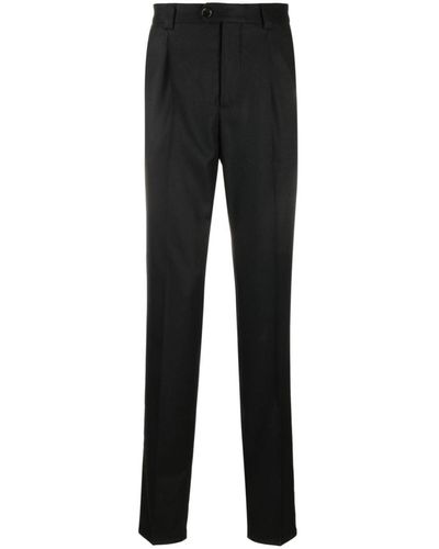 Brunello Cucinelli Pantalones chinos de talle medio - Negro