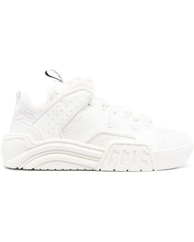 Gcds Panelled High-top Trainers - White