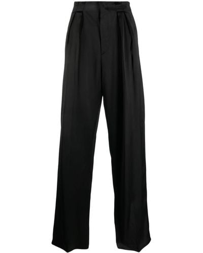SAPIO Pantalones de vestir N41 con acabado satinado - Negro