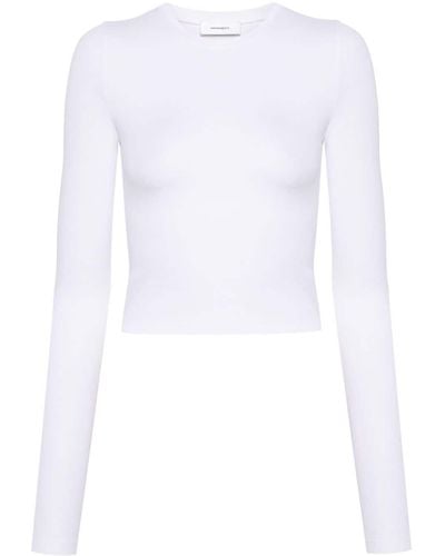 Wardrobe NYC Rundhals-T-Shirt aus Stretch-Jersey - Weiß