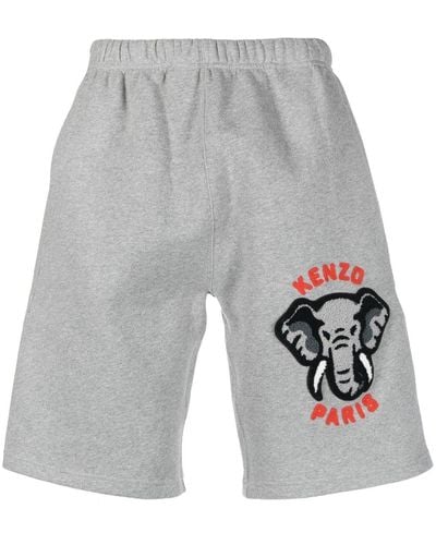 KENZO Shorts Met Logoband - Grijs