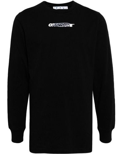 Off-White c/o Virgil Abloh T-shirt en coton à logo imprimé - Noir