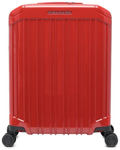 Piquadro Hardside Spinner Cabin Suitcase - Red