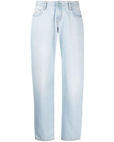 Jacob Cohen Tief sitzende Straight-Leg-Jeans - Blau