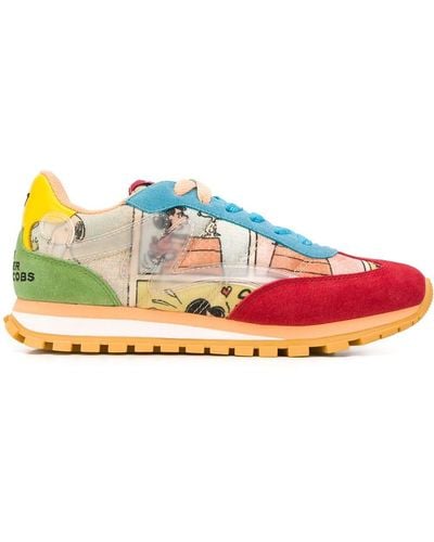 Marc Jacobs X Peanuts The Jogger Low-top Sneakers - Orange