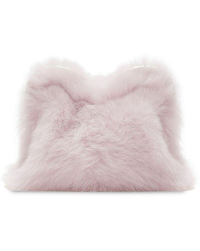 Burberry Faux-fur Clutch Bag - Pink