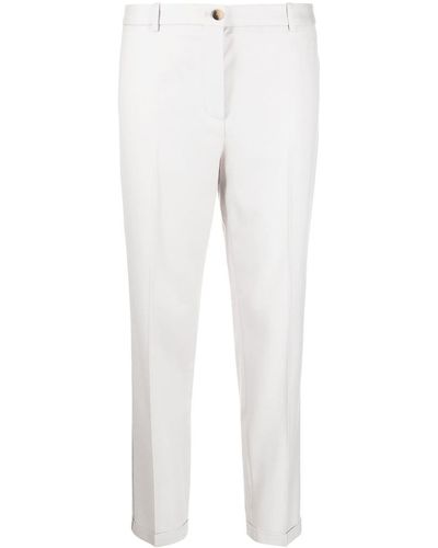 Fabiana Filippi Pantalones de vestir con pinzas - Blanco