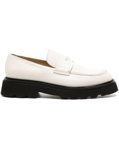 Doucal's Chunky-sole Leather Loafers - White