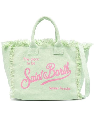 Mc2 Saint Barth Colette Logo-print Tote Bag - Green