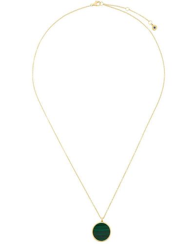 Astley Clarke 18kt Vergoldete 'Stilla' Gelbgold-Halskette mit Malachitverzierung - Weiß