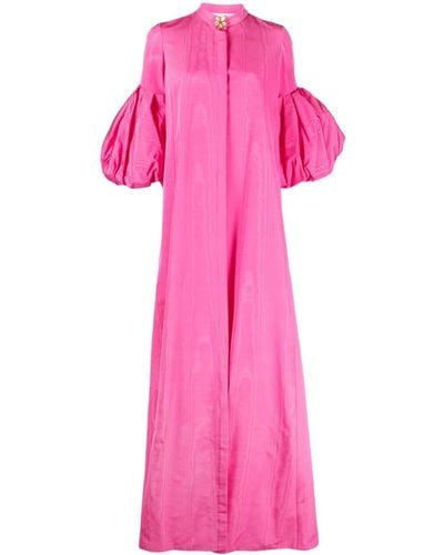 Oscar de la Renta Puff-sleeved Dress - Pink