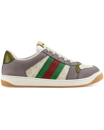 Gucci Screener Trainer With Web - Green