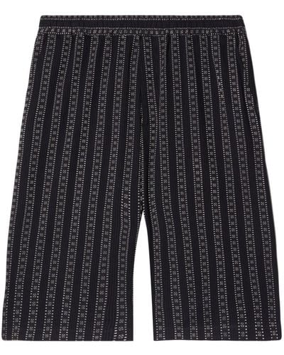 Off-White c/o Virgil Abloh Arrows Striped Shorts - Grey