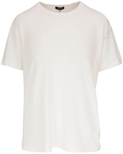 R13 T-shirt à col rond - Blanc