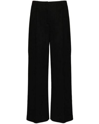 Acne Studios Wide-leg Wool-blend Pants - Black