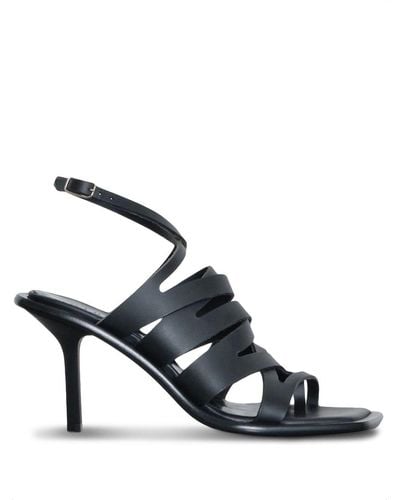Dion Lee Vachetta Interlock Leather Sandals - Black