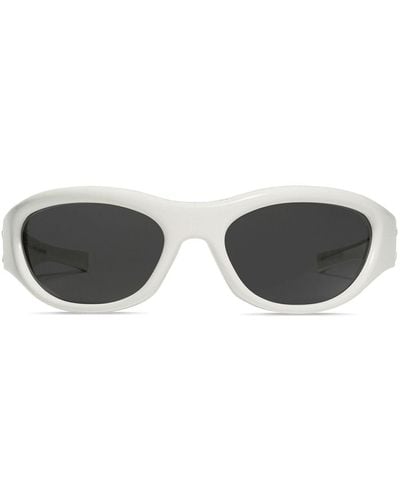 Gentle Monster X Margiela lunettes de soleil à visière - Blanc