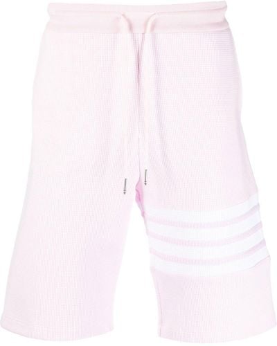 Thom Browne 4-bar Stripe Track Shorts - Pink