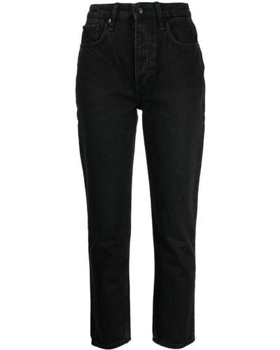 Rag & Bone Tapered Cotton Jeans - Black