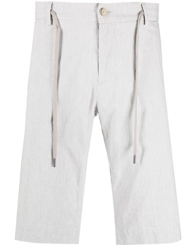Canali Drawstring Chino Shorts - White