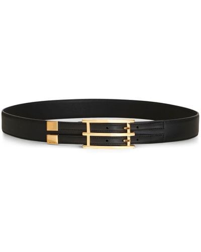 Etro Buckle-fastening Leather Belt - Black