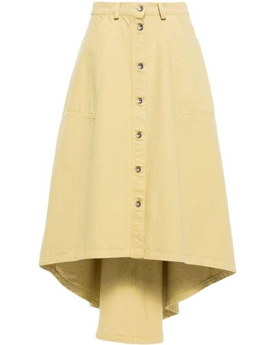 Henrik Vibskov Regain Denim Mini Skirt - Yellow