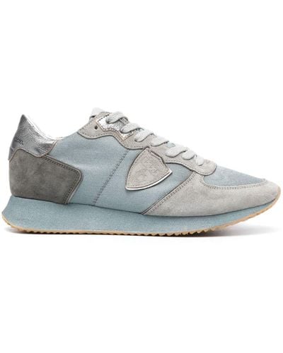 Philippe Model Trpx Leather Low-top Sneakers - Gray