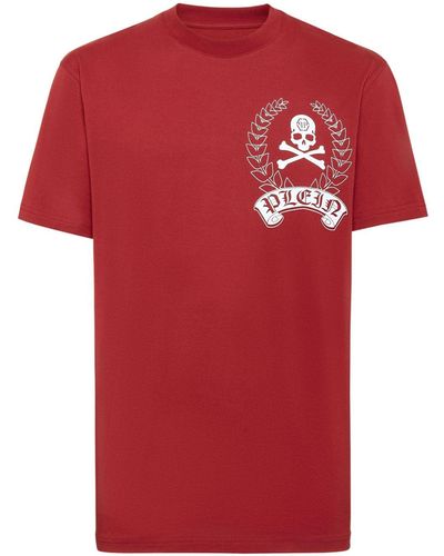 Philipp Plein T-shirt SS con stampa - Rosso