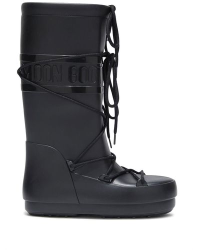 Moon Boot Icon Rain Boots - Black