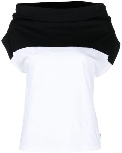 MM6 by Maison Martin Margiela High Neck T-shirt - Black