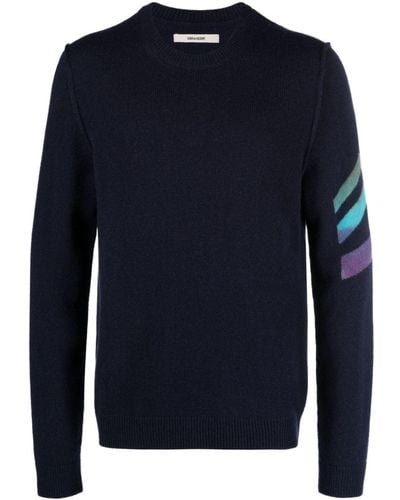 Zadig & Voltaire Kennedy Sweater 100% Cashmere - Blue