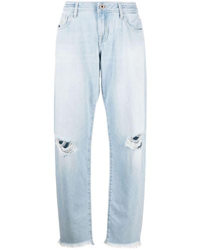 Jacob Cohen Distressed-detail Denim Jeans - Blue