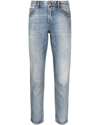 Zimmermann Jeans crop con effetto schiarito - Blu