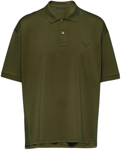 Prada ロゴ ポロシャツ - グリーン