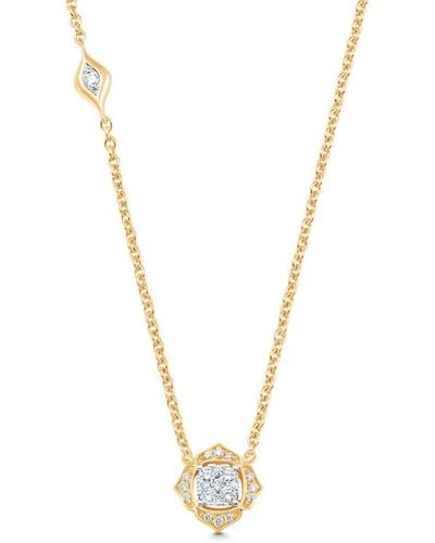 Sara Weinstock Collar Leela Petite en oro amarillo de 18kt con diamantes - Metálico