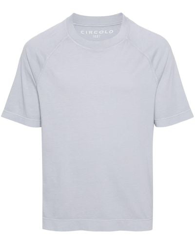 Circolo 1901 Short raglan-sleeve cotton T-shirt - Bianco