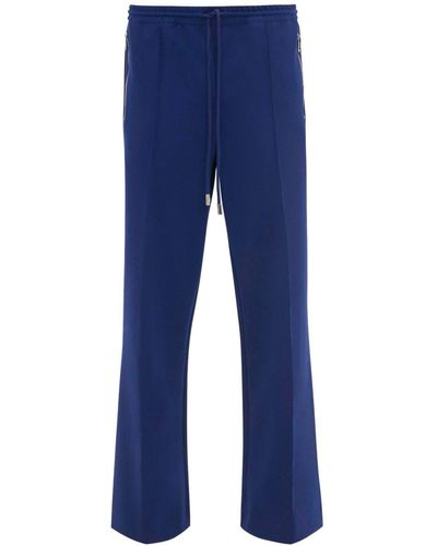 JW Anderson Flared Track Trousers - Blue