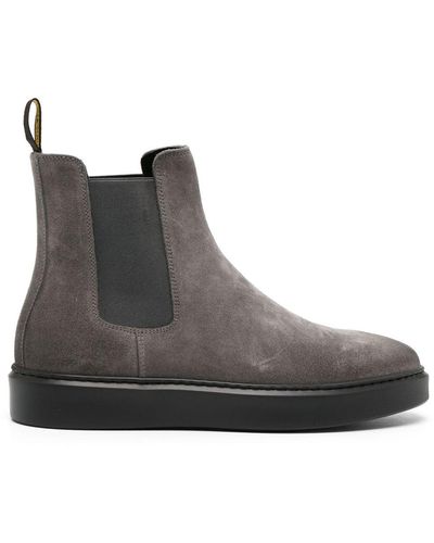 Doucal's Leather Chelsea Ankle Boots - Brown