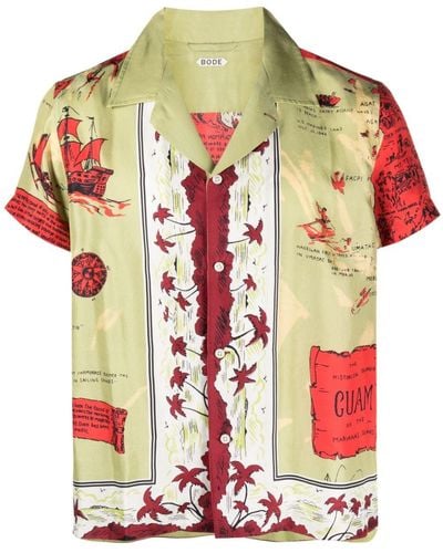 Bode Camicia Guam - Rosso