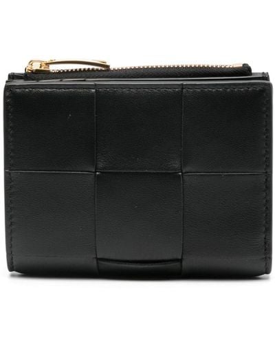 Bottega Veneta Small Cassette leather wallet - Schwarz