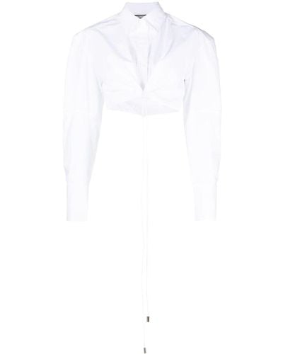 Jacquemus Cropped Blouse - Wit