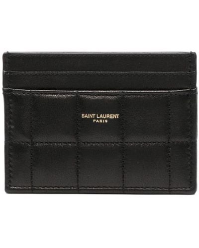 Saint Laurent Quilted Leather Card-case - Black