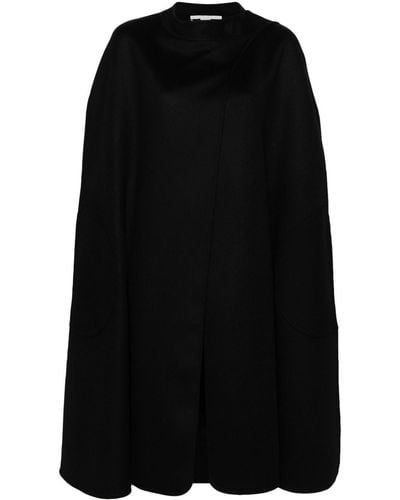 Stella McCartney Cape à design drapé - Noir