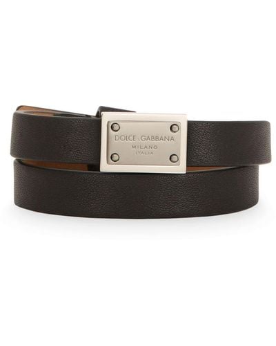 Dolce & Gabbana Calfskin Bracelet - Black