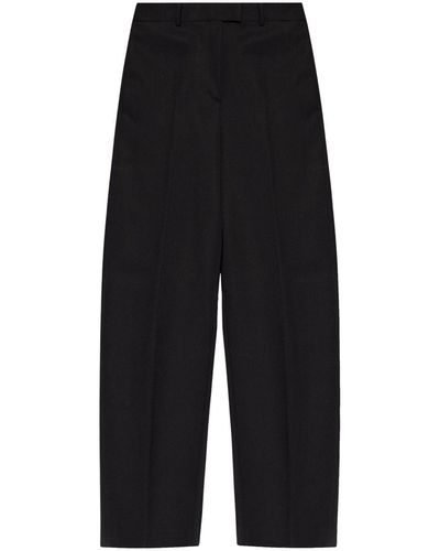The Attico Jagger Wool Tailored Trousers - Black