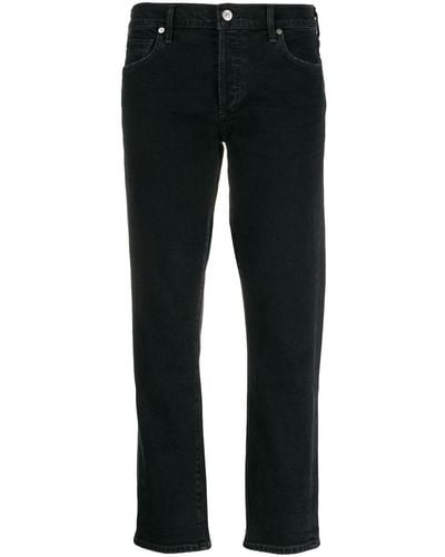 Citizens of Humanity Schmale Cropped-Jeans - Schwarz